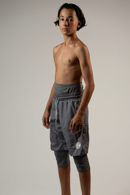 Awrah Cover Shorts - Gray