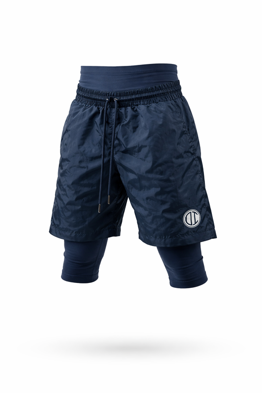 Awrah Cover Shorts - Navy Blue