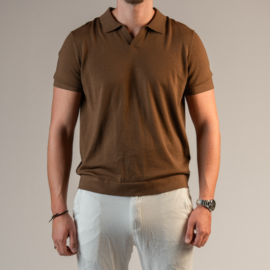 Merino Wool Knitted Polo