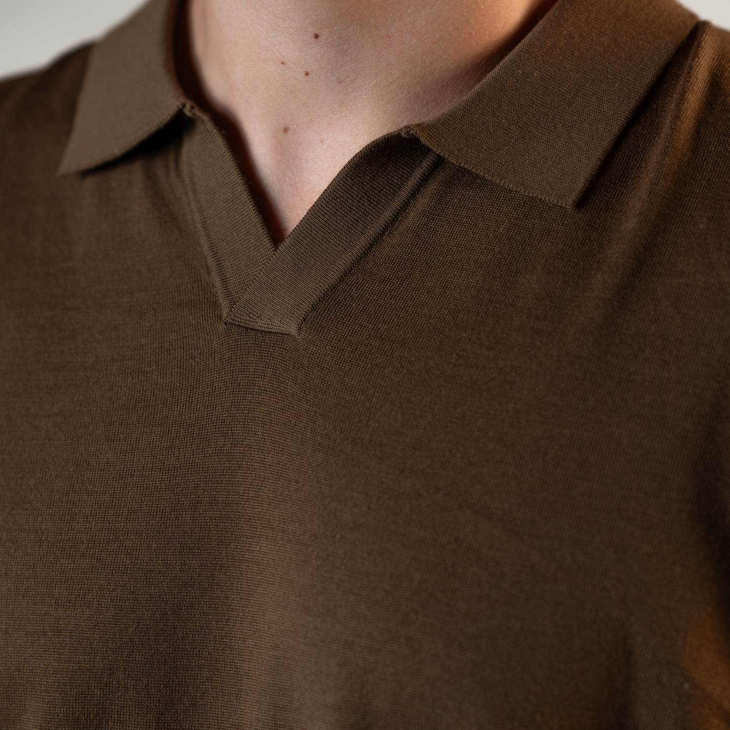 Merino Wool Knitted Polo