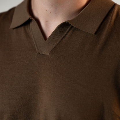 Merino Wool Knitted Polo