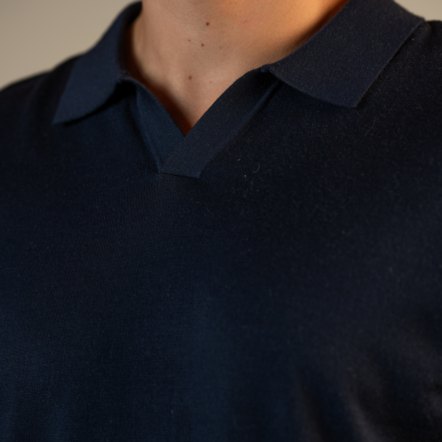 Merino Wool Knitted Polo