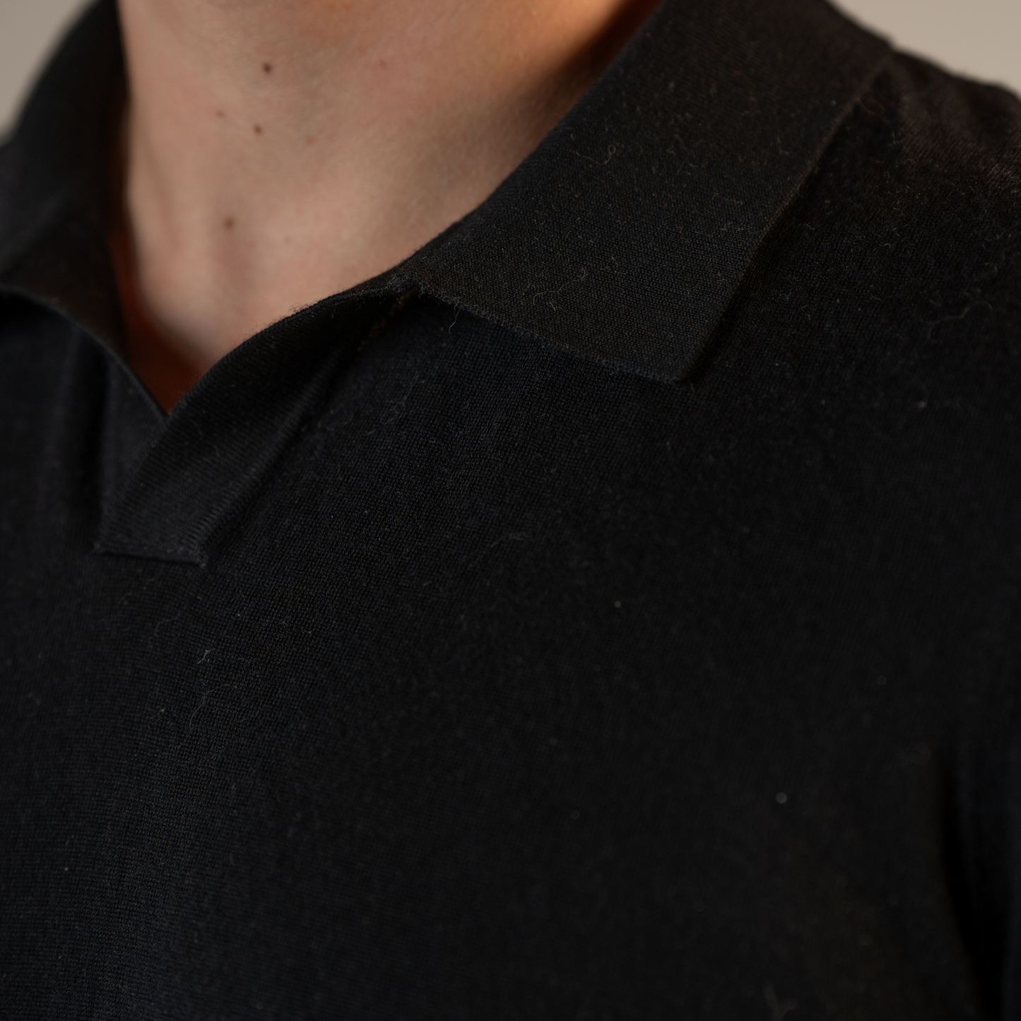 Merino Wool Knitted Polo